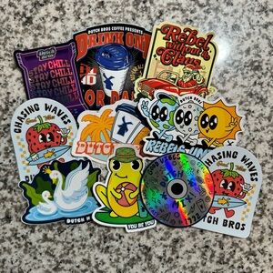 Dutch Bros Sticker Bundle & 1 magnet
